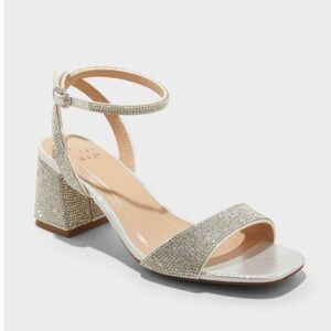 A New Day Shannon Memory Foam Rhinestone Block Heels